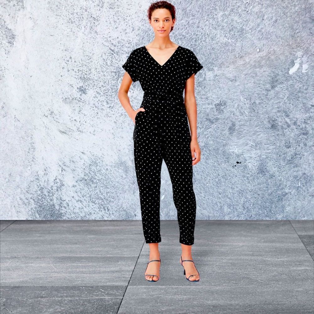La Vie Rebecca Taylor Dot Jumpsuit Size Small